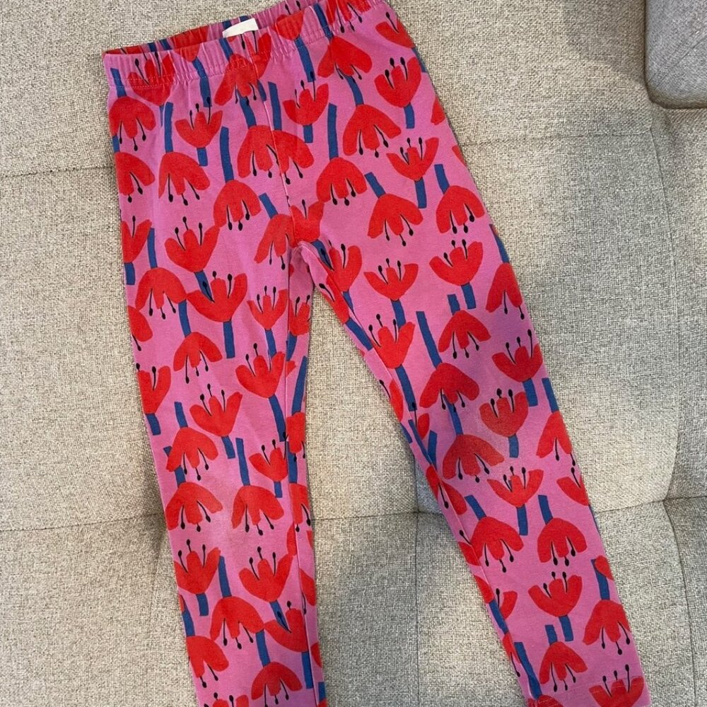 Hanna Andersson Floral Print Leggings Size 110